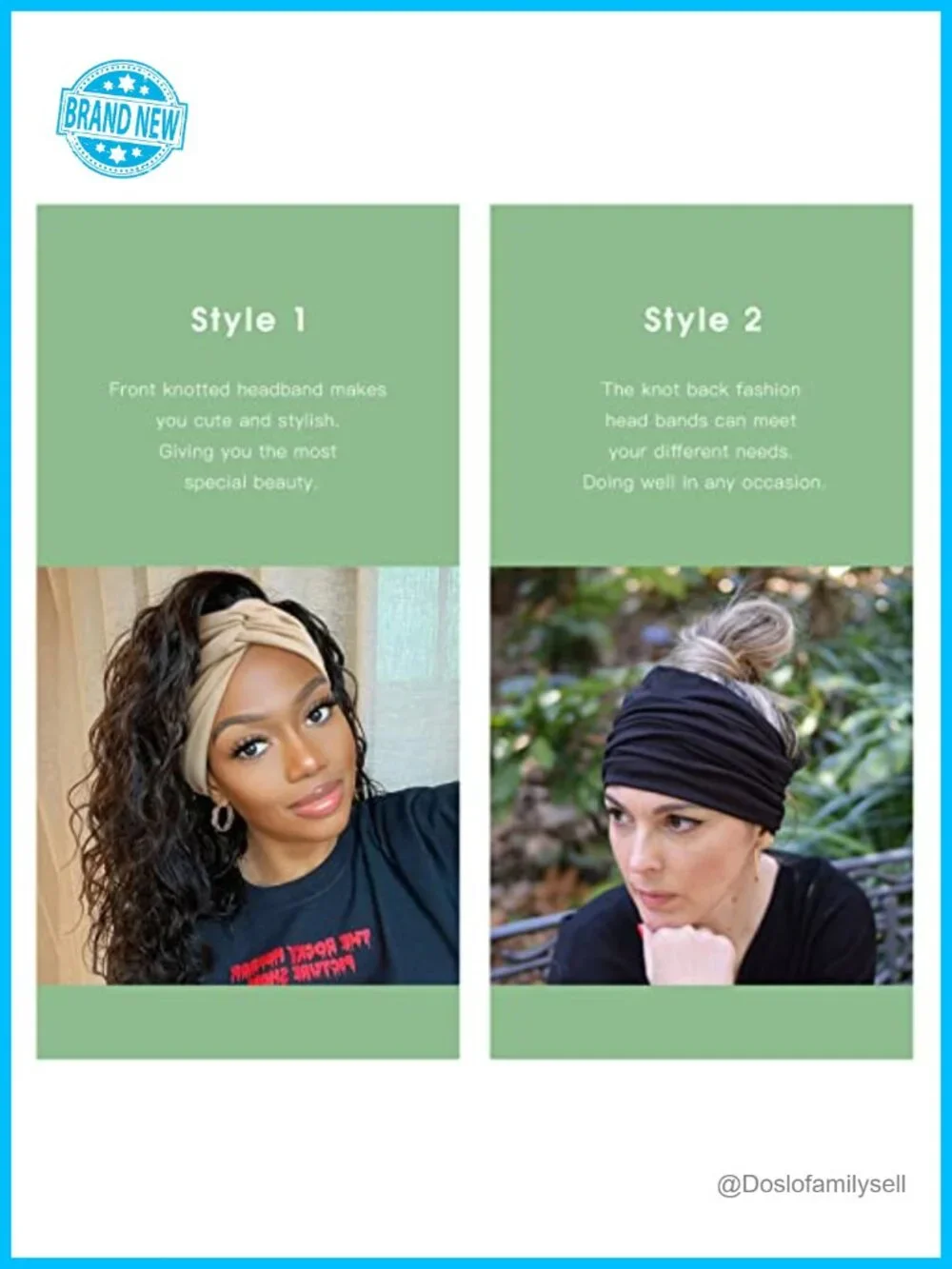 Extra Wide Turban Headbands for Women, 6 Pack, Soft Polyester, Non-Slip